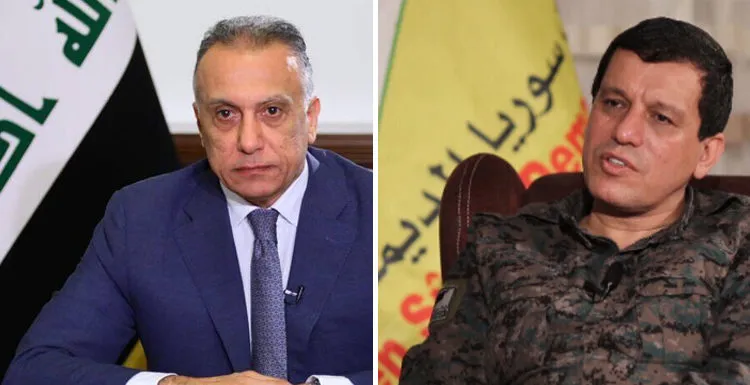 Mezlûm Ebdî peyameke piştgiriyê ji serokwezîrê Iraqê re şand