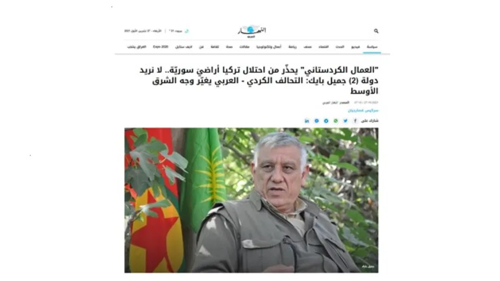 Balyozê Tirk ê li Lubnanê ji ber hevpeyvîna Bayik gef li rojnamevanê El- Nehar xwar