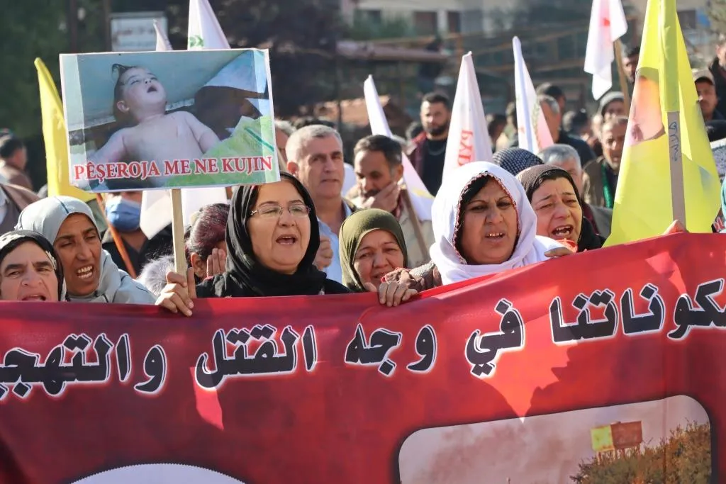 ​​​​​​​Pêkhateyên Bakur û Rojhilatê Sûriyê êrişa dewleta Tirk li dijî Kobanê şermezar kir