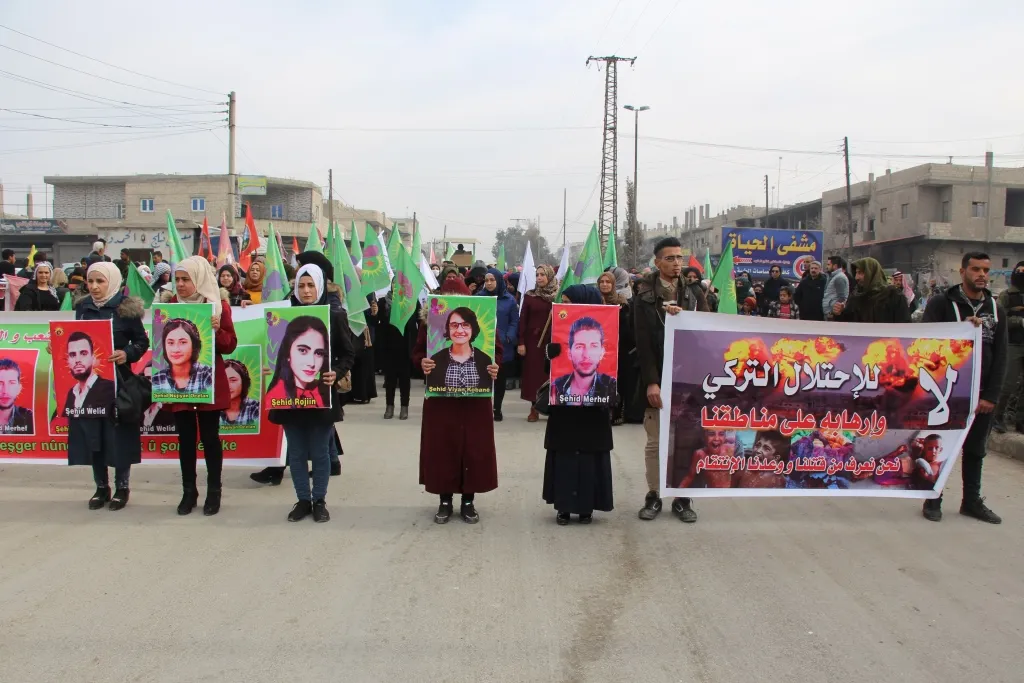 Li Minbicê soza tolhildana şehîdên Kobanê hate dayîn