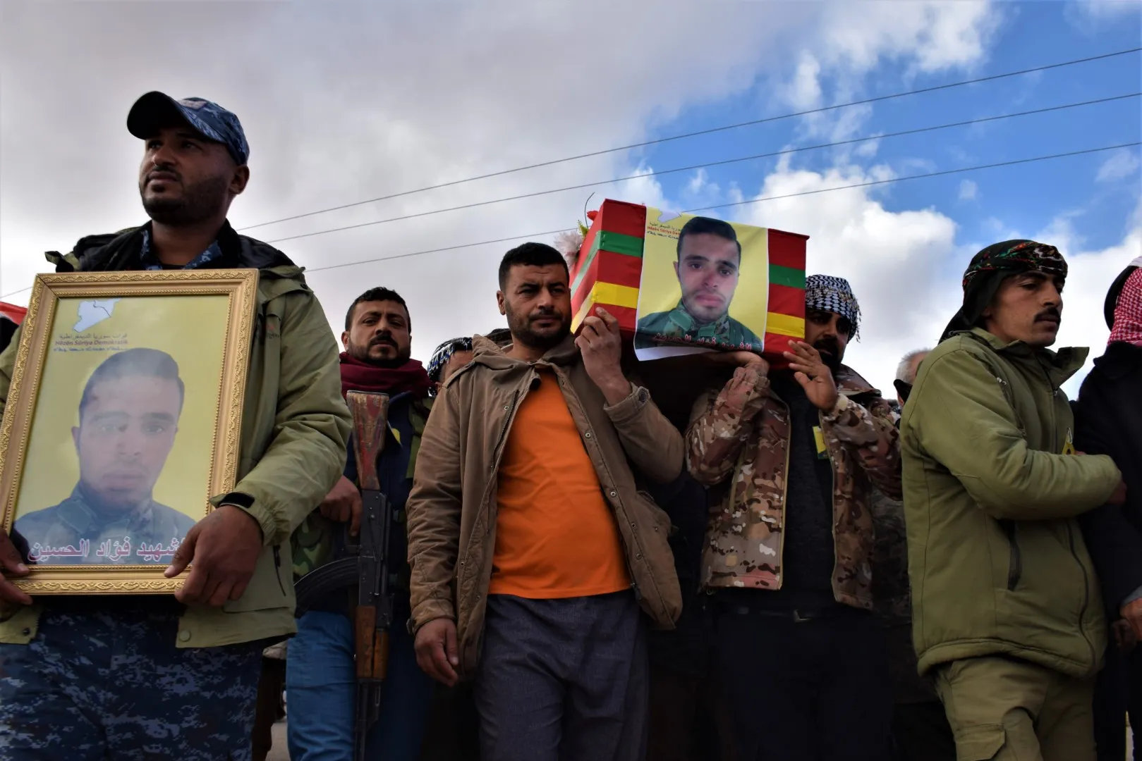 Şêniyên Til Temirê cenazeyê şehîd Beşar El-Hesen veşart