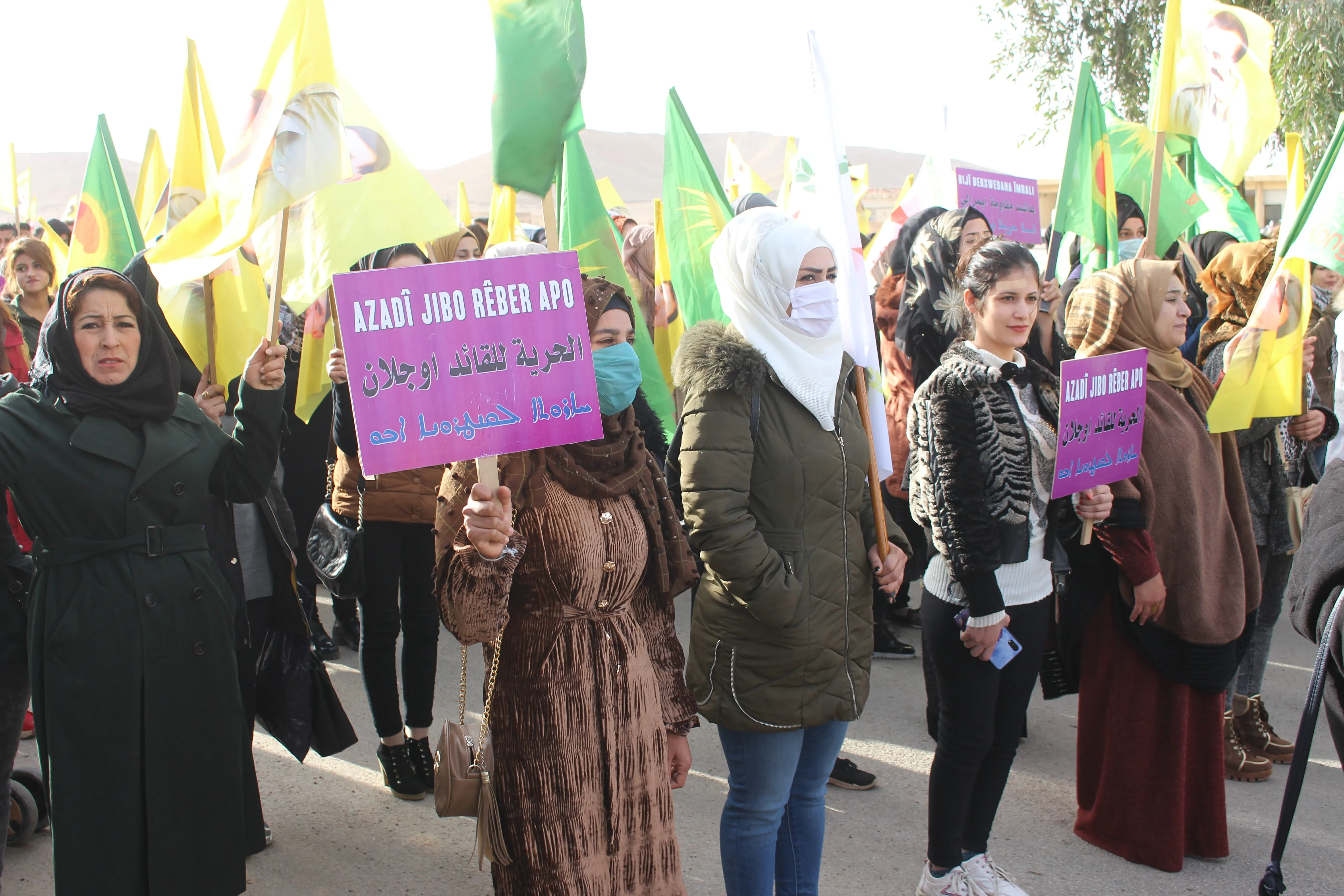 Êrişa li ser Şengalê û tecrîda li ser rêber Ocalan hatin şeremzarkirin