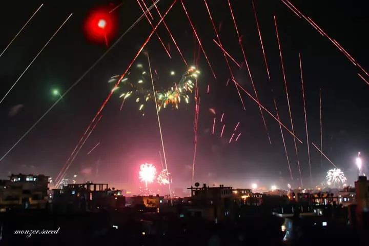 Li Hesekê jinek ji ber guleyên pîrozbahiyan birîndar bû