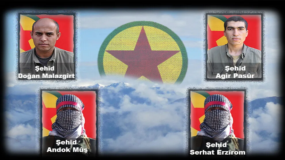 HPG`ê nasnameya 4 şehîdên li Erzîromê şehîd bûbûn eşkere kir