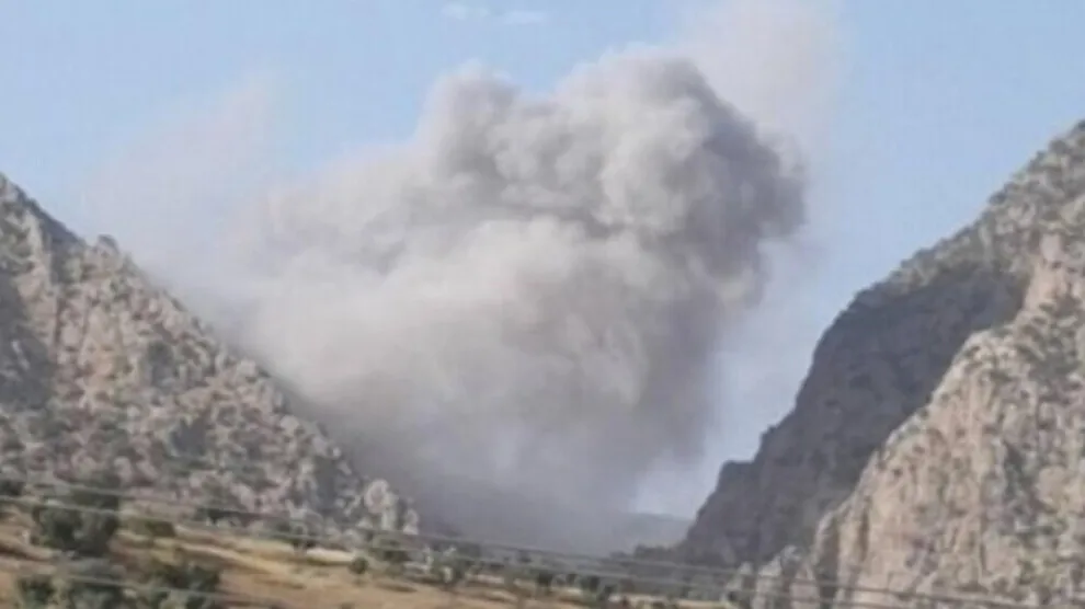 Balafirên artêşa Tirk Herêmên Parastinê yên Medyayê bombebaran dikin