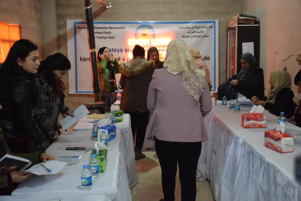 Li Kobanê li ser rola jinan di saziyan de panelek hate lidarxistin