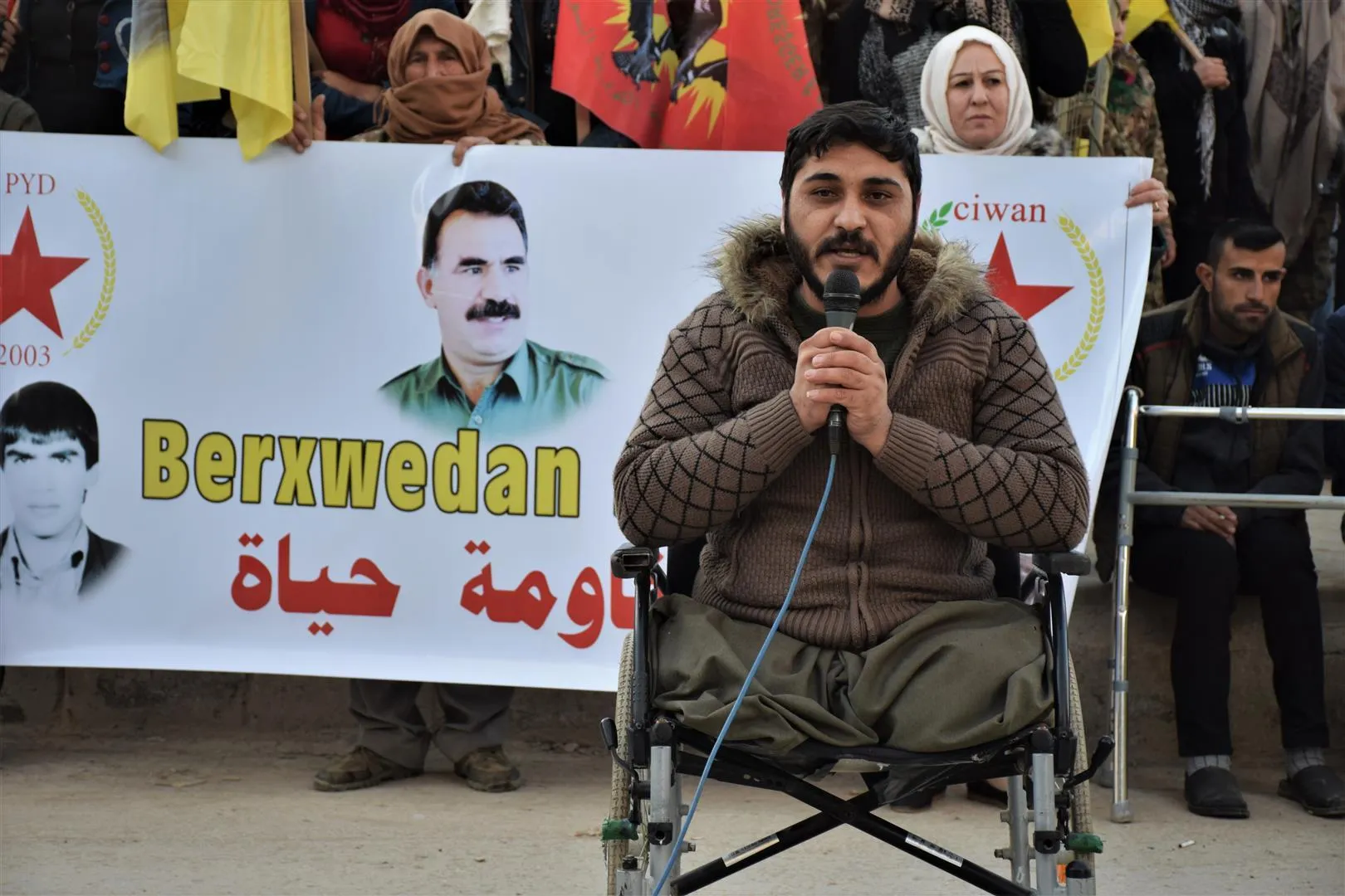 Ciwanên Hesekê ji bo rêber Ocalan li qadan bûn