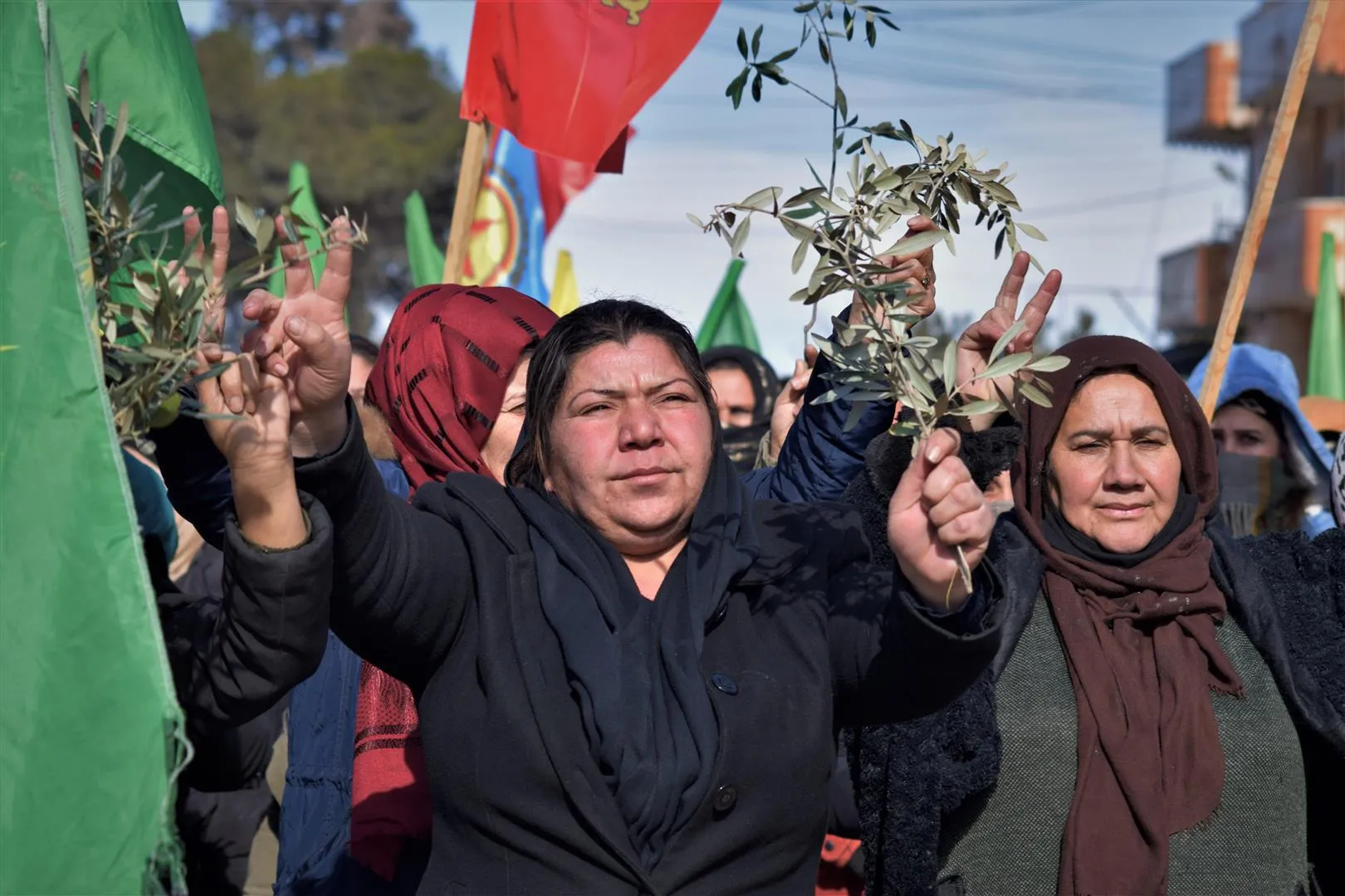 Li bajar û navçeyên kantona Hesekê çalakiyên ji bo Efrînê