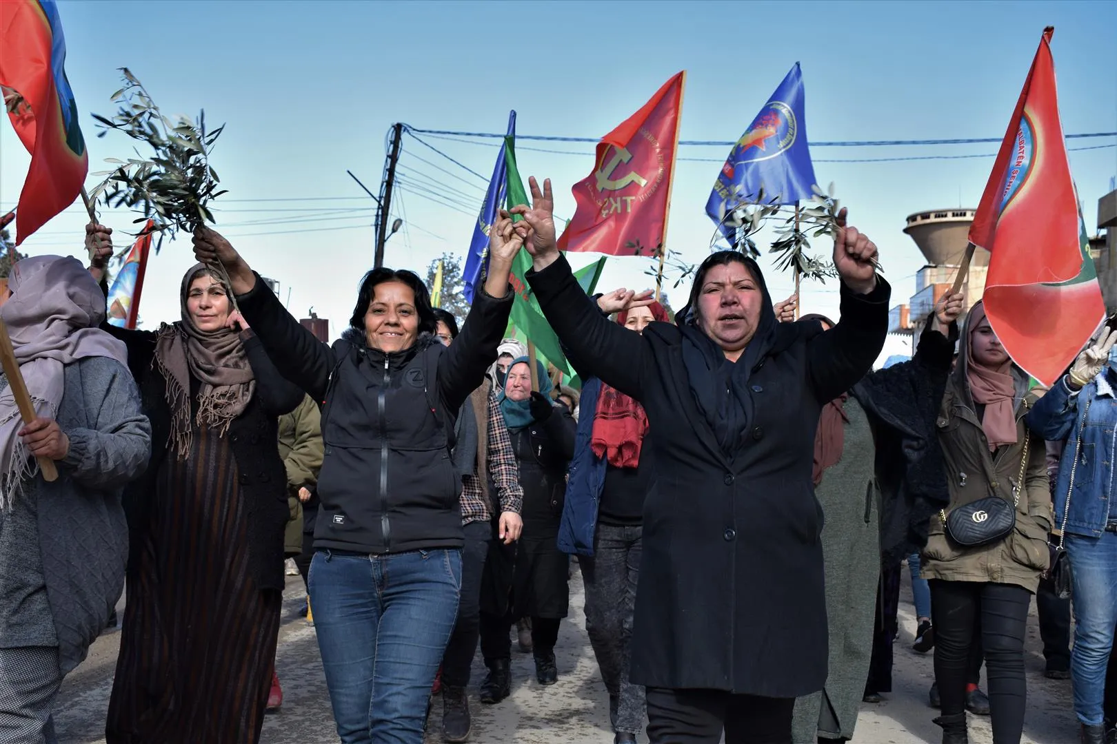 Li bajar û navçeyên kantona Hesekê çalakiyên ji bo Efrînê