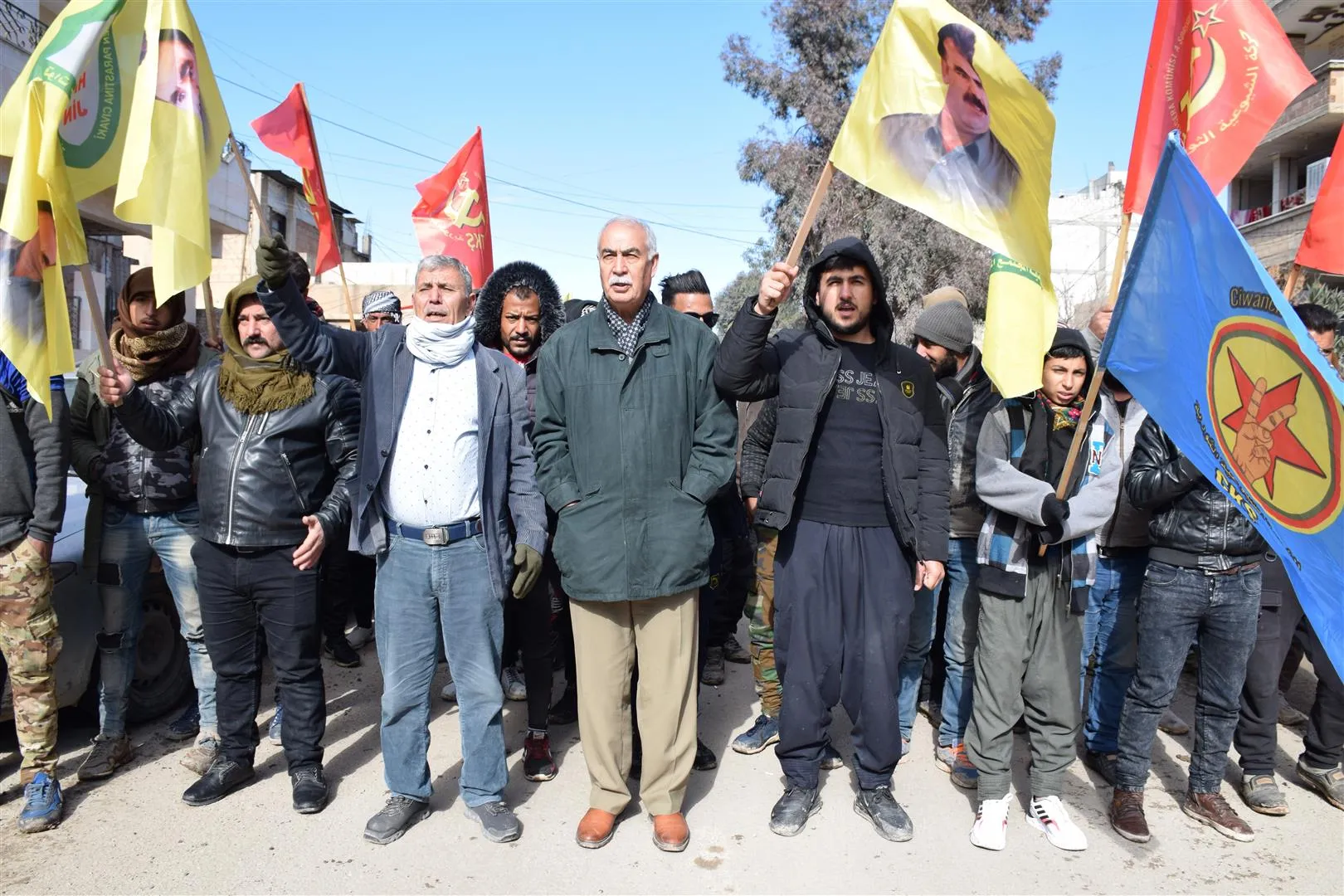 Li bajar û navçeyên kantona Hesekê çalakiyên ji bo Efrînê