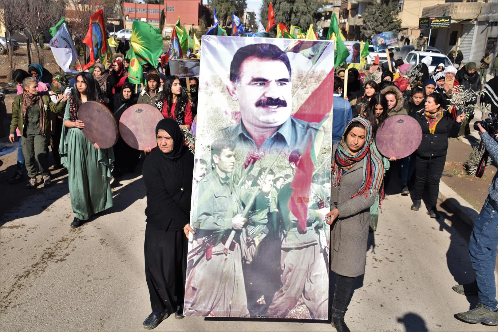 Li bajar û navçeyên kantona Hesekê çalakiyên ji bo Efrînê