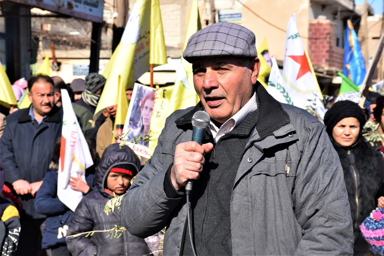 Li bajar û navçeyên kantona Hesekê çalakiyên ji bo Efrînê