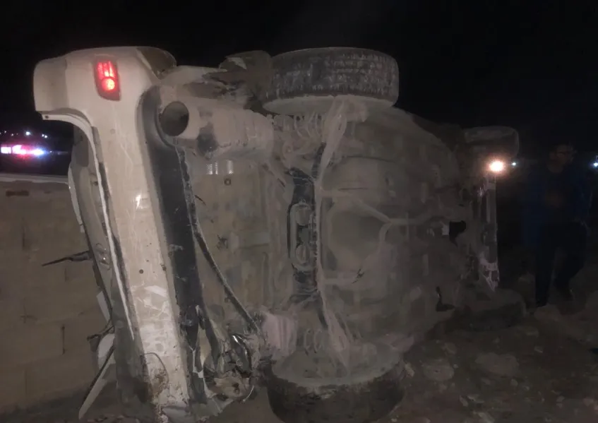 Li Kobanê ji ber qezaya trafîkê du kes birîndar bûn