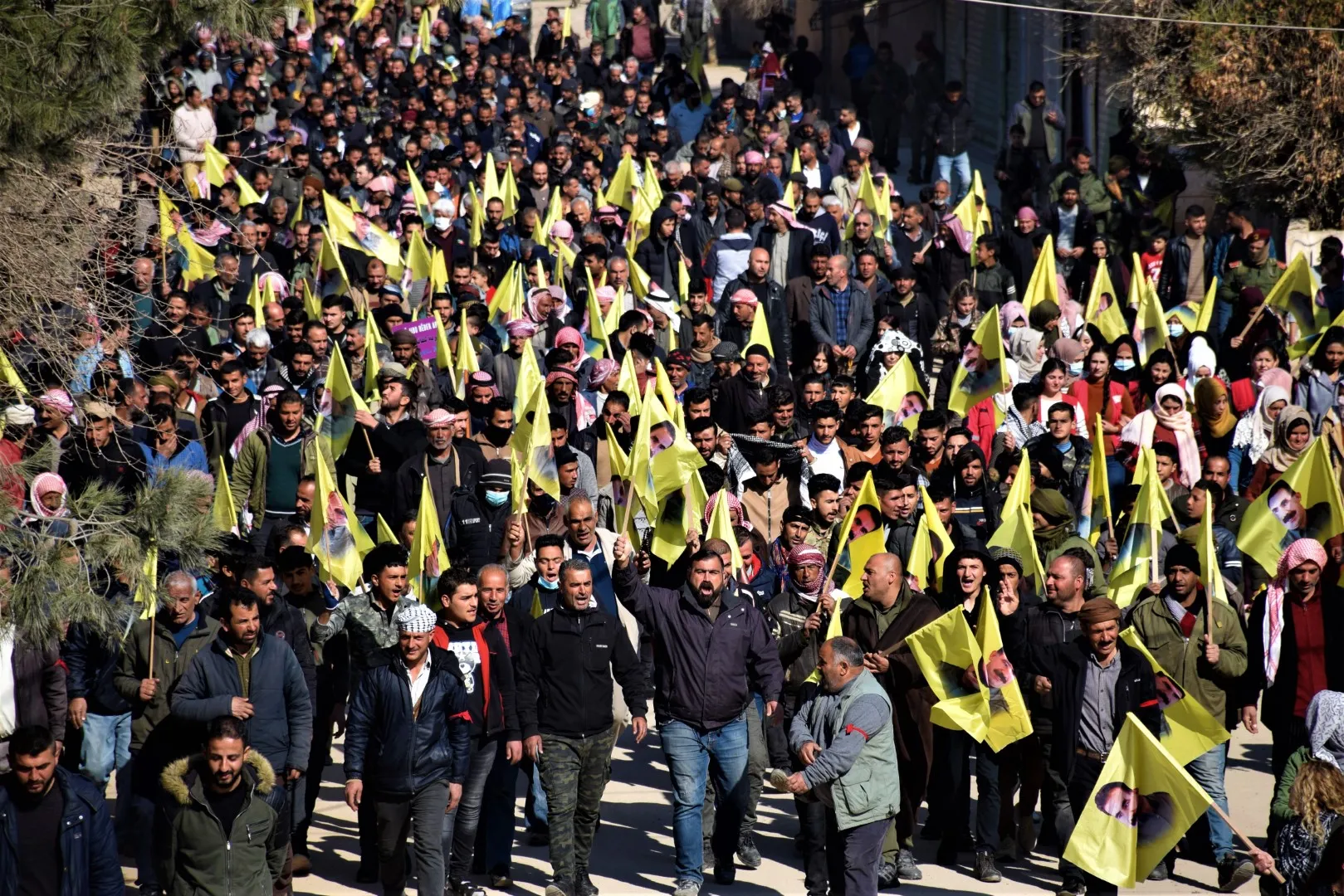 Şêniyên kantona Hesekê Komploya Navneteweyî şermezar kir