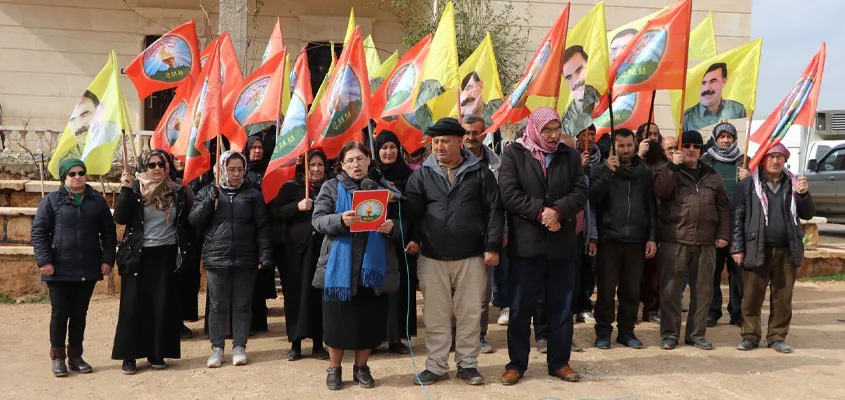 ​​​​​​​Malbatên Şehîdan a herêma Efrînê êrişên dewleta Tirk şermezar kir