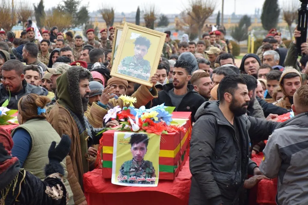 ​​​​​​​Li Hesekê cenazeyên 11 şehîdên pêngava Gurzê Gelan hatin oxirkirin