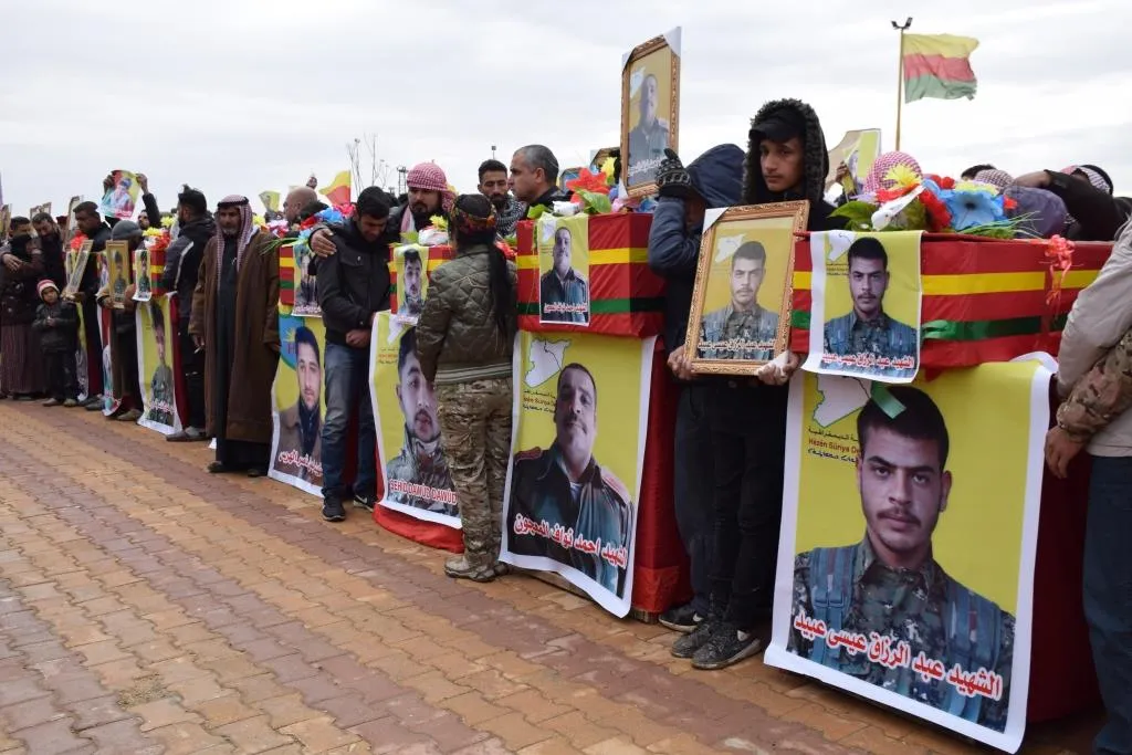 ​​​​​​​Li Hesekê cenazeyên 11 şehîdên pêngava Gurzê Gelan hatin oxirkirin