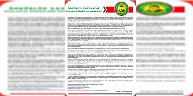 Înîsiyatîfa Ji Ocalan re Azadî: Ji bo azadiya rêber Ocalan çalakiyan li dar bixin