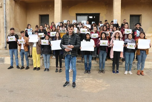 Xwendekarên Efrînê piştgirî dan xwendekarên Zanîngeha Akdenzînê