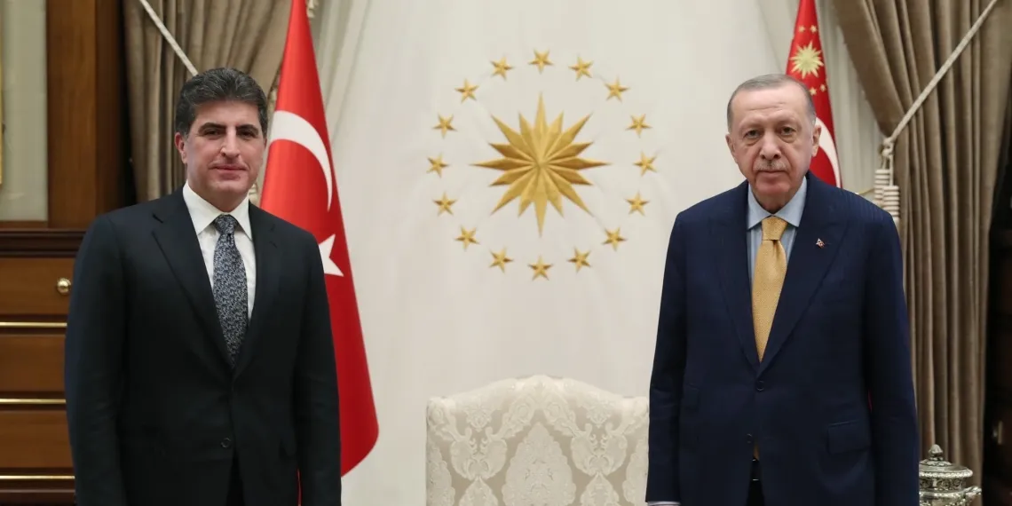 Piştî êrişên dagirkeriyê, Nêçîrvan Barzanî li Enqere bi Erdogan re civiya