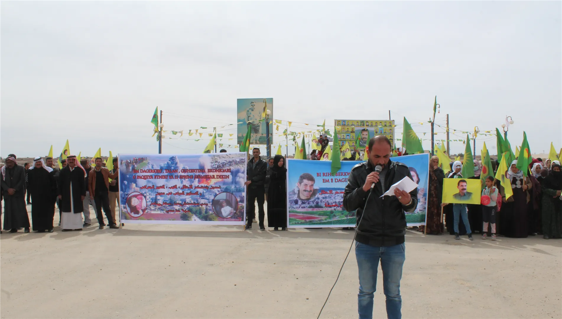 Bi hezaran şêniyên herêma Cizîrê: Na ji dagirkirina Efrînê re