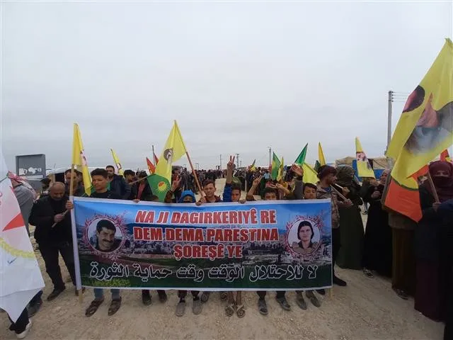 Bi hezaran şêniyên herêma Cizîrê: Na ji dagirkirina Efrînê re