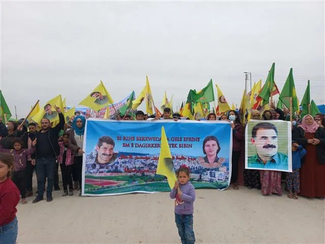 Bi hezaran şêniyên herêma Cizîrê: Na ji dagirkirina Efrînê re