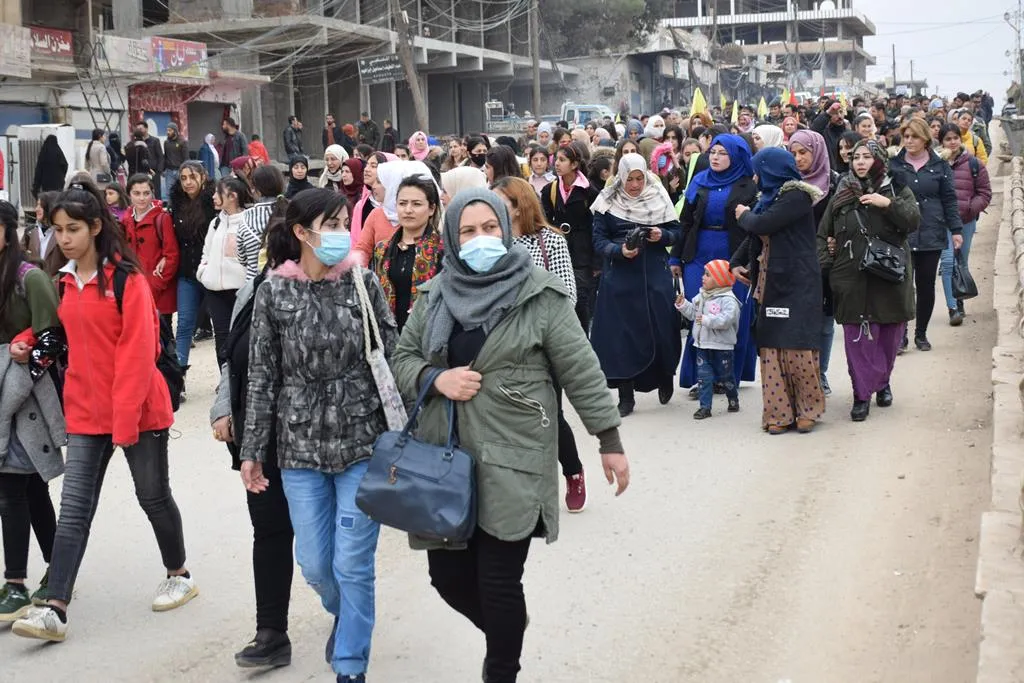 Bi hezaran şêniyên herêma Cizîrê: Na ji dagirkirina Efrînê re