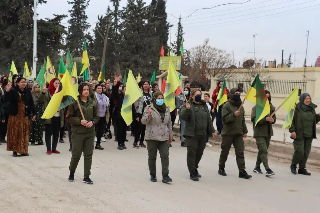 Bi hezaran şêniyên herêma Cizîrê: Na ji dagirkirina Efrînê re