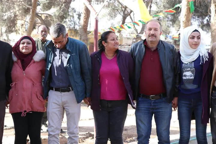 Şêniyên Hesekê agirê Newrozê dadan