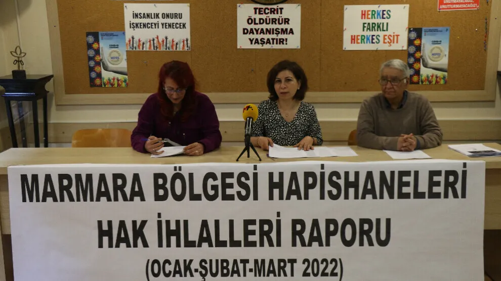 ÎHD: Di 3 mehan de li girtîgehên Tirkiyê 3 hezar û 608 binpêkirinên mafan pêk hatine