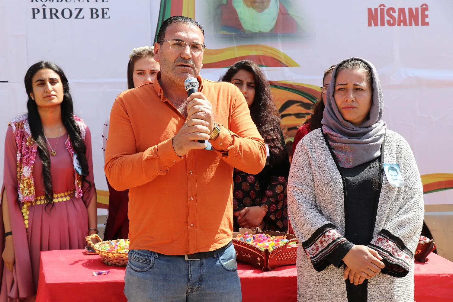 Bi boneya rojbûna rêber Abdullah Ocalan dar li Eyn Îsayê hatin çandin