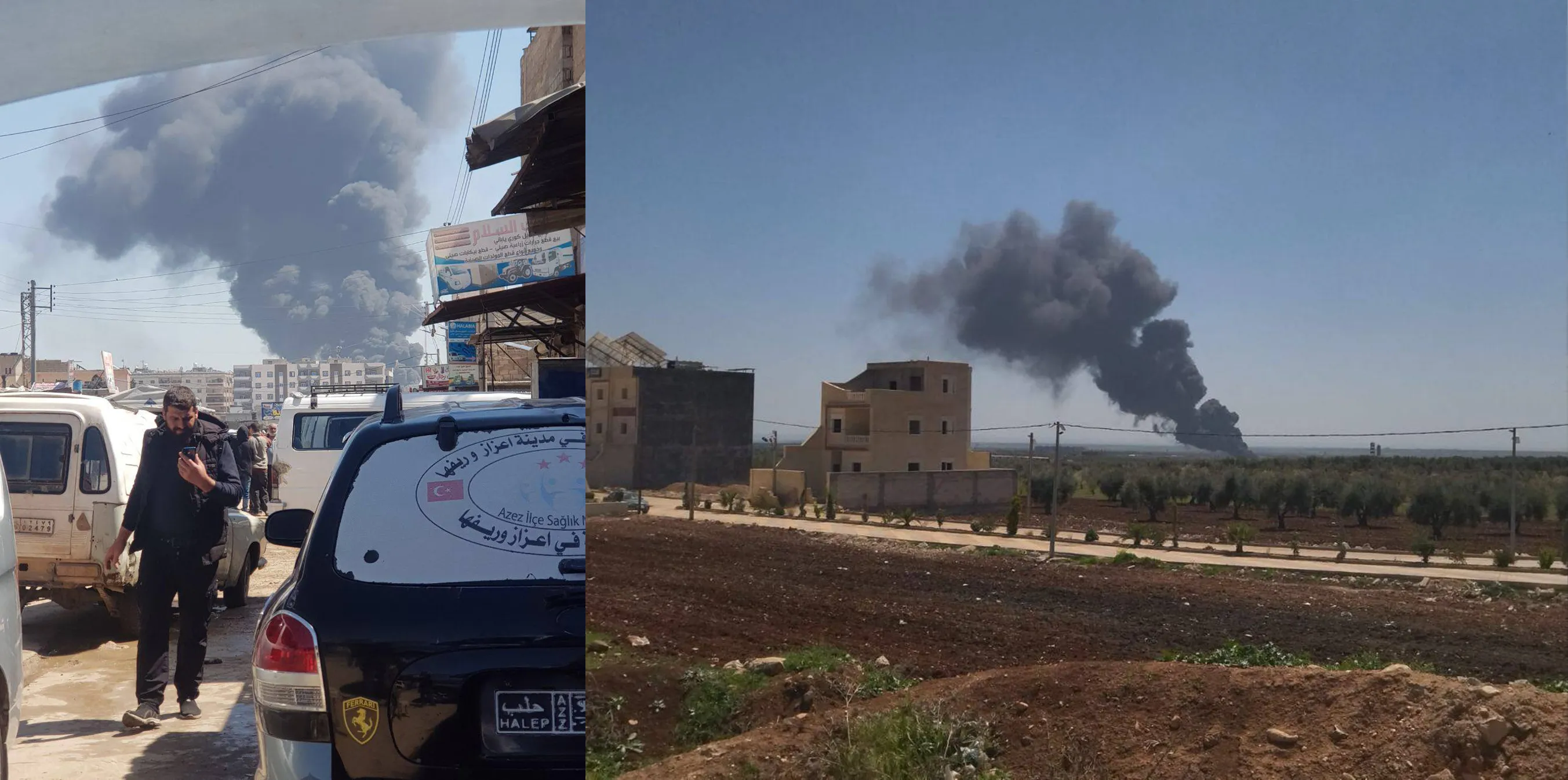 Li Ezazê binzînxaneyek şewitî