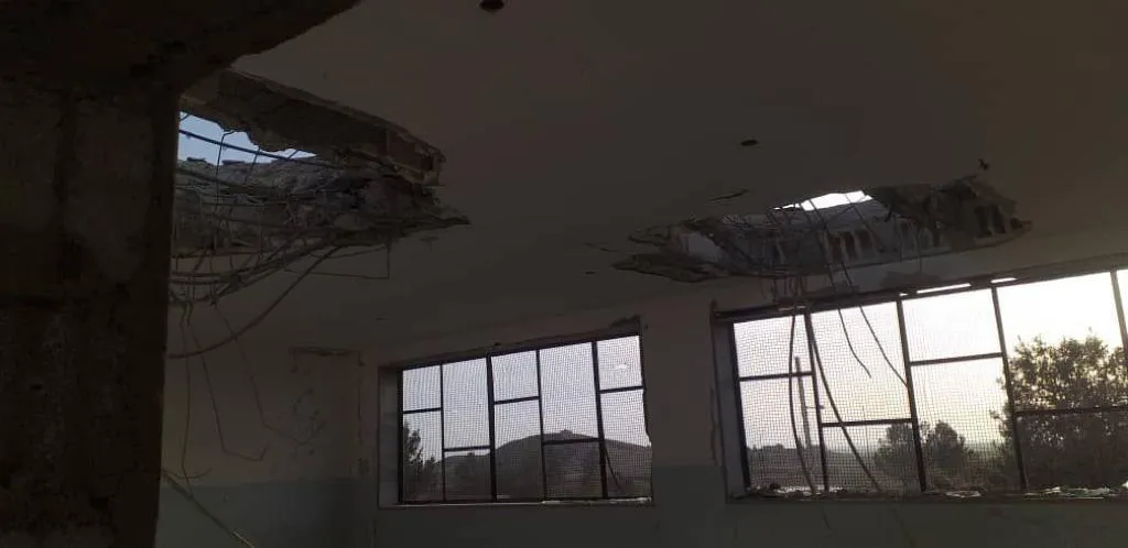 Topbarana dewleta Tirk dibistan û saziyên xizmetguzarî yên Hesekê wêran kir
