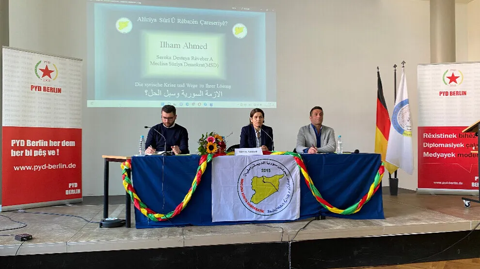 ​​​​​​​Îlham Ehmed: Divê rojavayiyên li Ewropayê dijîn ji bo Efrînê dozê vekin