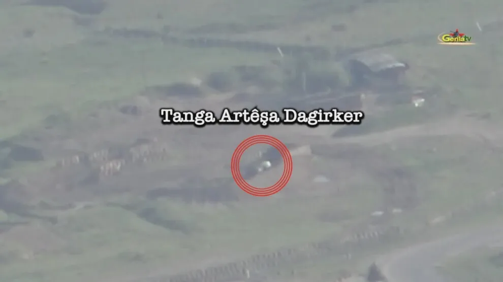 Gerîla TV dîmenê çalakiya li dijî baregeha li Bamernê weşand