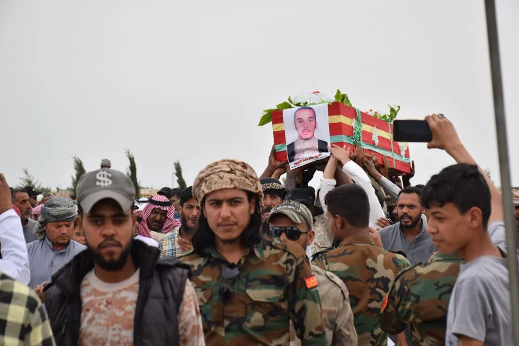 Şehîd Beşar El-Mihêmêd li Til Koçerê bi merasîmekê hat oxirkirin
