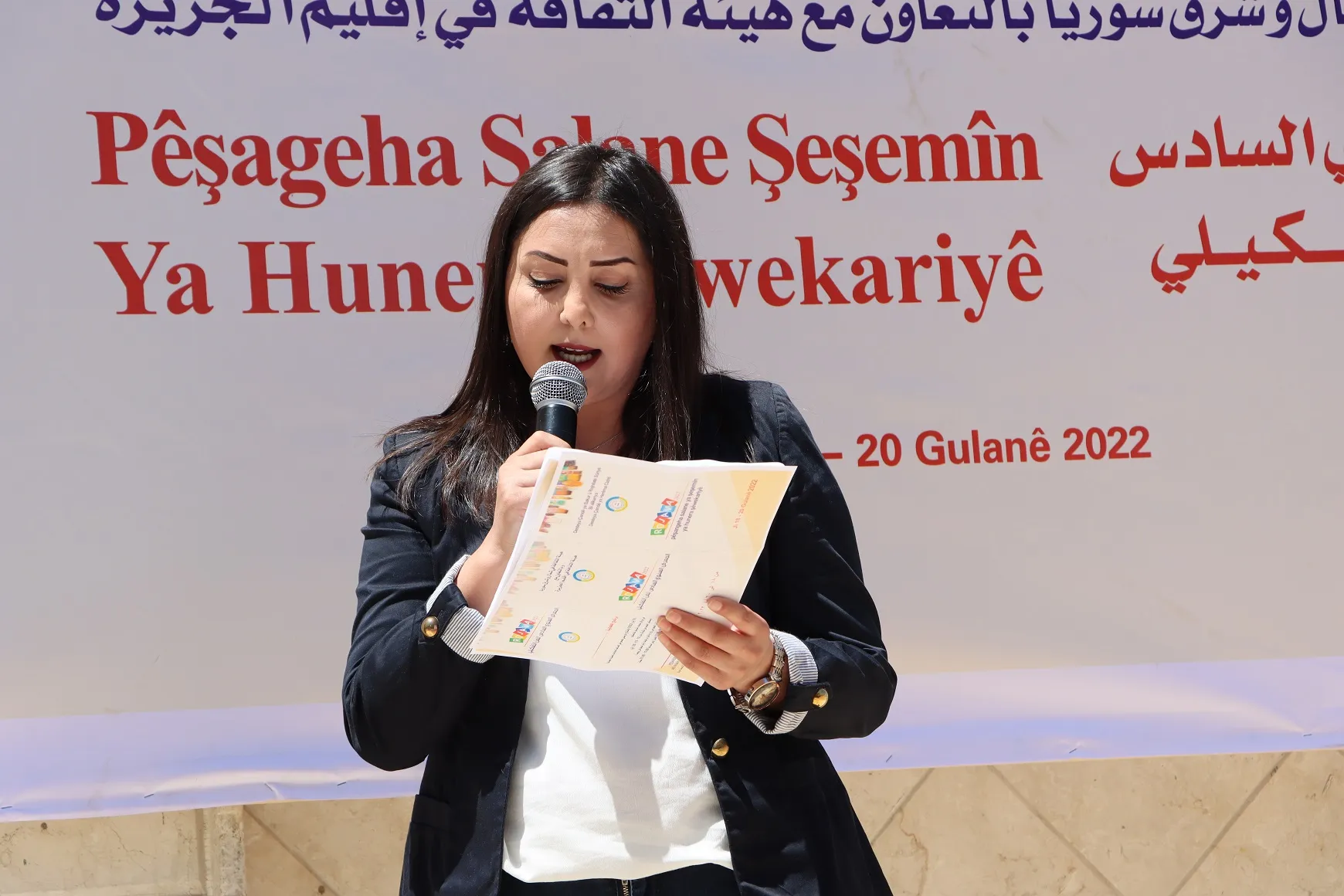Pêşangeha 6`emîn a Hunera Şêwekariyê li Qamişlo hat vekirin