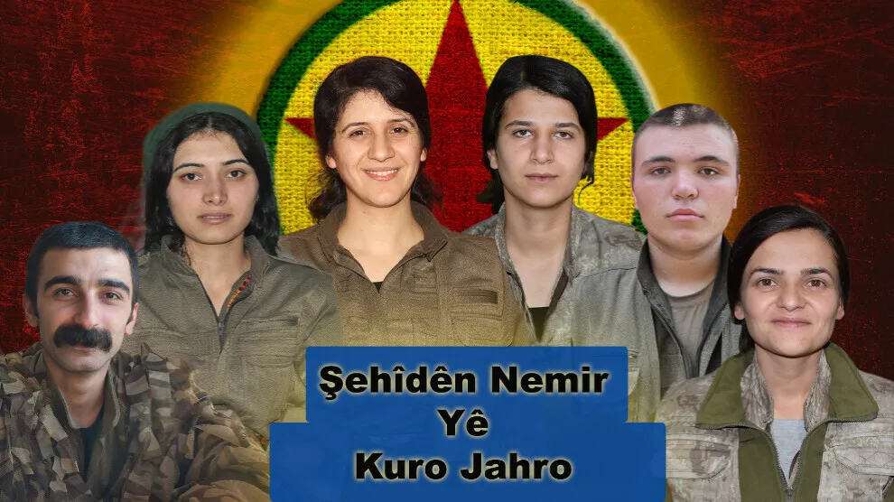 Nasnameya 6 gerîlayên şehîd hate eşkerekirin