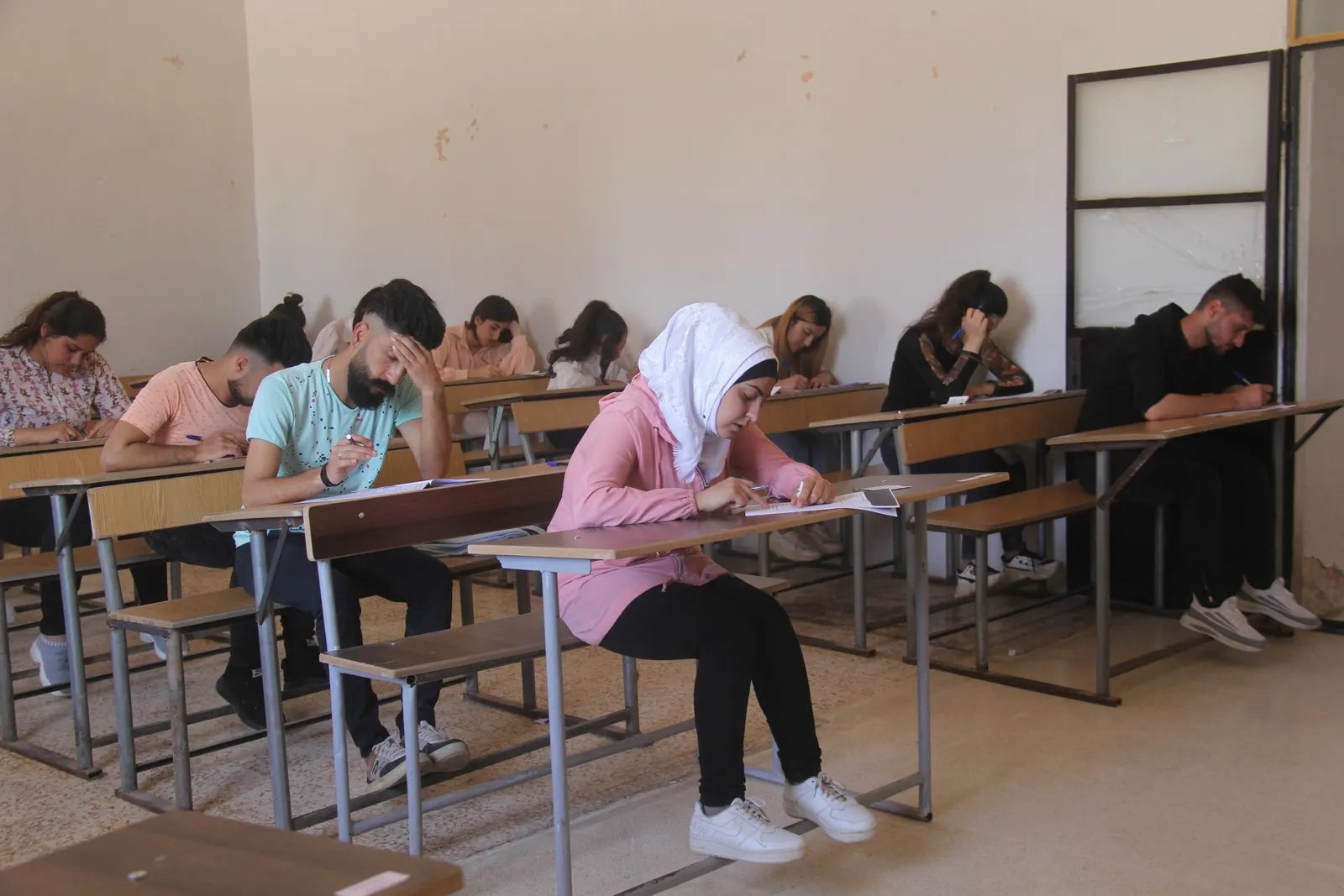 Li Şehba, xwendekarên Paymengeha Şehîd Viyan Amara ezmûna dawî pêşkêş dikin
