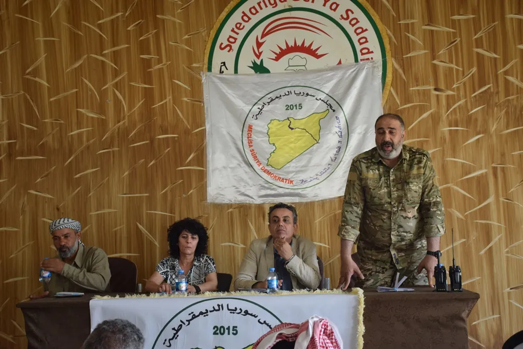 MSD’ê ji şêniyên Hesekê re rewşên siyasî û leşkerî yên dawî şîrove kirin