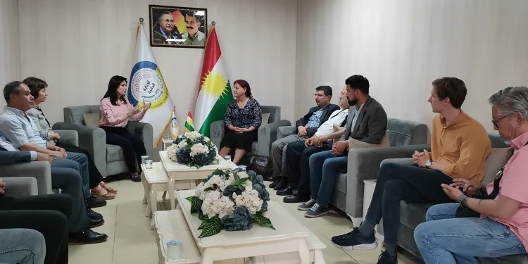 ​​​​​​​Şandeya Aştiyê bi Nûnertiya Rêveberiya Xweser a li Başûrê Kurdistanê re civiya 