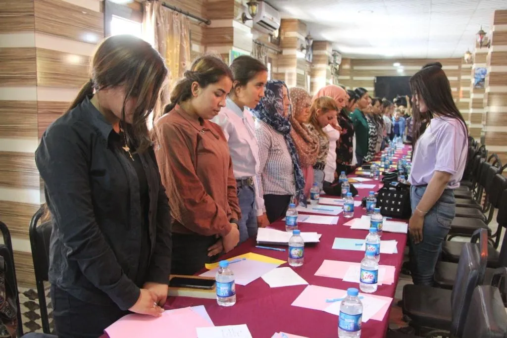 Jinên ciwan li Kobanê komxebatek li dar xist