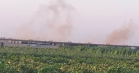 ​​​​​​​Artêşa Tirk gundê Um El-Hoş ê Şehbayê topbaran dike