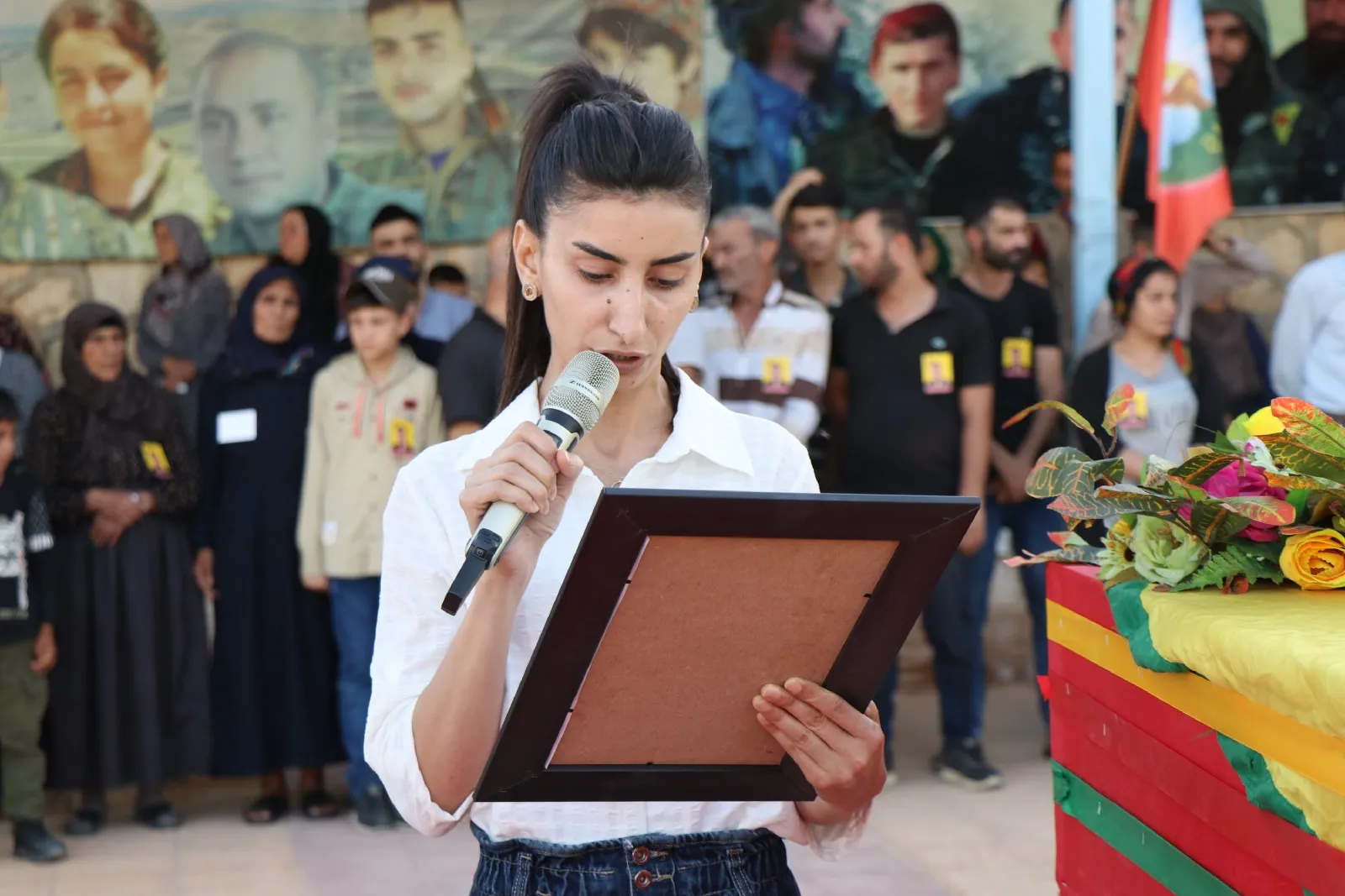 ​​​​​​​Şêniyên Helebê cenazeyê şehîd Cûdî Amanos veşart