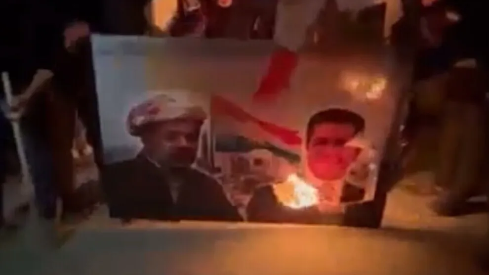 Li Bexdayê wêneyên Barzaniyan hatin şewitandin