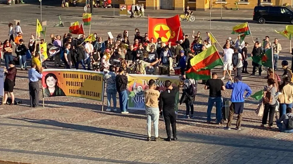 Li paytexta Fînlandiyayê Şoreşa Rojava hate silavkirin