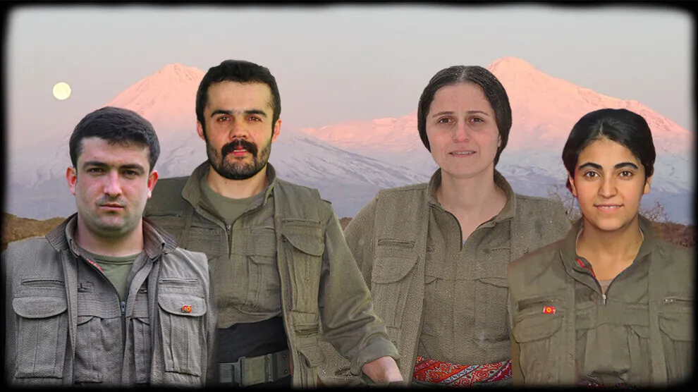 HPG’ê nasnameyên 4 şehîdan ragihandin