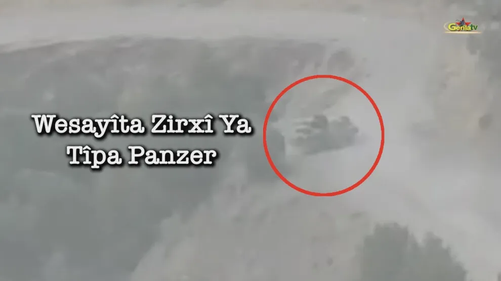 Gerîla TV dîmenê îmhakirina panzera dagirkeran weşand
