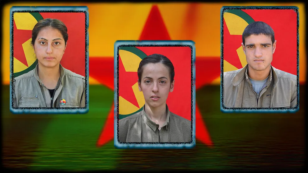 HPG´ê nasnameyên 3 şehîdan eşkere kirin